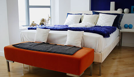 Red White Blue bedroom design