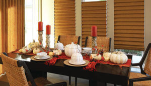 Dining room red candles