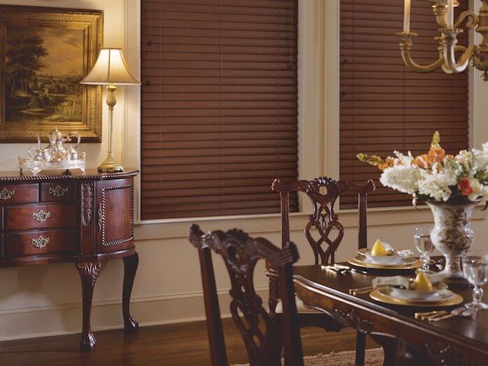 Display your most beautiful objects. Shown with EverWood® TruGrain® blinds.
