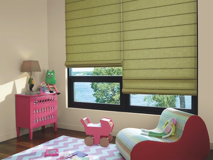 Here's a toned down version of lime: Design Studio™ Roman Shades in Pesto.
