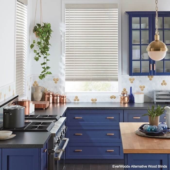 Brass pairs well with almost any shade of blue - and even copper!