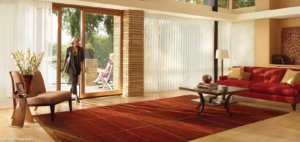 Luminette Privacy Sheers - Stria in Living Room