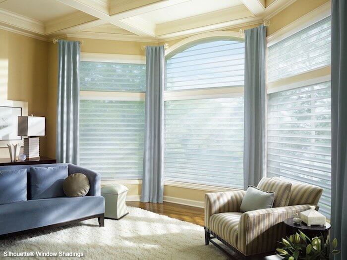 Silhouette Window Shadings - Quartette in Living Room