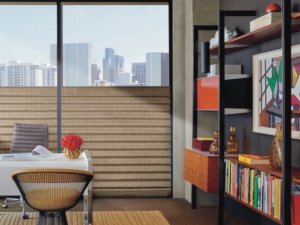 Aluminum Vignette Shades, Stacking PowerView - Office