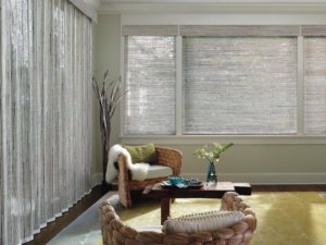 Provenance Woven Wood Shades, Cambria Vertical in Room