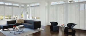 WHS Designer Screen Shades PowerView Barista Living Room
